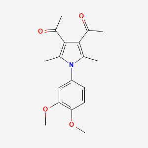 1,1'-[1-(3,4-dimethoxyphenyl)-2,5-dimethyl-1H-pyrrole-3,4-diyl]diethanone