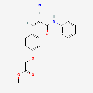 methyl [4-(3-anilino-2-cyano-3-oxo-1-propen-1-yl)phenoxy]acetate