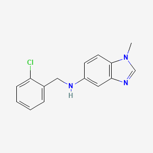 molecular formula C15H14ClN3 B5714668 N-(2-chlorobenzyl)-1-methyl-1H-benzimidazol-5-amine 