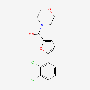 molecular formula C15H13Cl2NO3 B5714675 4-[5-(2,3-dichlorophenyl)-2-furoyl]morpholine 