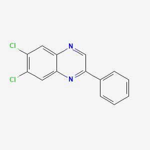 molecular formula C14H8Cl2N2 B5714693 6,7-二氯-2-苯基喹喔啉 