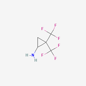 2,2-Bis(trifluoromethyl)cyclopropan-1-amine