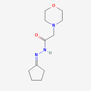 molecular formula C11H19N3O2 B5714706 N'-cyclopentylidene-2-(4-morpholinyl)acetohydrazide 