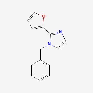 molecular formula C14H12N2O B5714708 1-benzyl-2-(2-furyl)-1H-imidazole CAS No. 701224-54-6