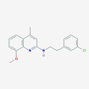 molecular formula C19H19ClN2O B5714718 N-[2-(3-chlorophenyl)ethyl]-8-methoxy-4-methyl-2-quinolinamine 