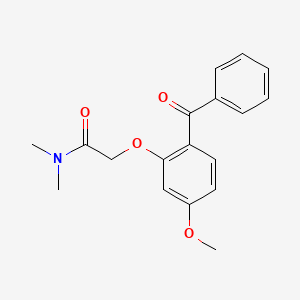 molecular formula C18H19NO4 B5714722 2-(2-benzoyl-5-methoxyphenoxy)-N,N-dimethylacetamide 