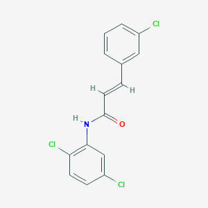 molecular formula C15H10Cl3NO B5714731 3-(3-chlorophenyl)-N-(2,5-dichlorophenyl)acrylamide 