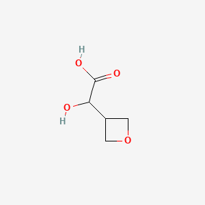 B571477 2-Hydroxy-2-(oxetan-3-yl)acetic acid CAS No. 1554288-63-9