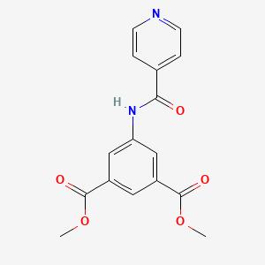 molecular formula C16H14N2O5 B5714796 dimethyl 5-(isonicotinoylamino)isophthalate 