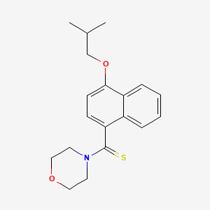molecular formula C19H23NO2S B5714804 4-[(4-isobutoxy-1-naphthyl)carbonothioyl]morpholine 