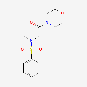 molecular formula C13H18N2O4S B5714809 N-Methyl-N-(2-morpholin-4-yl-2-oxo-ethyl)-benzenesulfonamide 