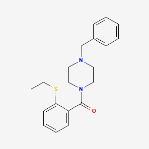 molecular formula C20H24N2OS B5714810 1-benzyl-4-[2-(ethylthio)benzoyl]piperazine 