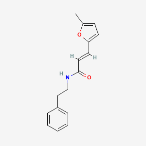 molecular formula C16H17NO2 B5714811 3-(5-methyl-2-furyl)-N-(2-phenylethyl)acrylamide 