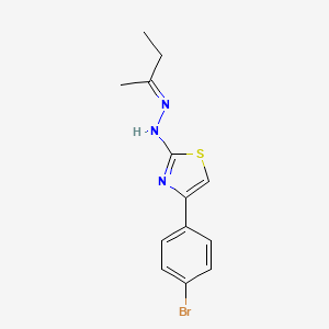 2-butanone [4-(4-bromophenyl)-1,3-thiazol-2-yl]hydrazone