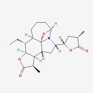 molecular formula C22H31NO5 B571486 Sessilifoline A CAS No. 929637-35-4