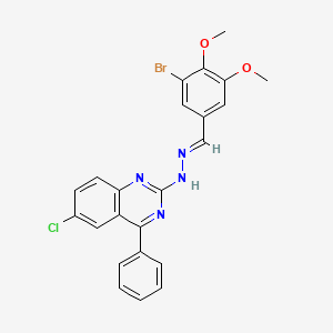 3-bromo-4,5-dimethoxybenzaldehyde (6-chloro-4-phenyl-2-quinazolinyl)hydrazone