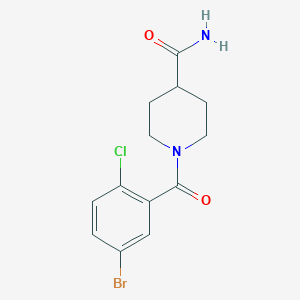 1-(5-bromo-2-chlorobenzoyl)-4-piperidinecarboxamide
