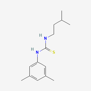molecular formula C14H22N2S B5715037 N-(3,5-dimethylphenyl)-N'-(3-methylbutyl)thiourea 