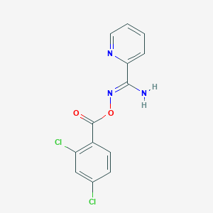 molecular formula C13H9Cl2N3O2 B5715047 N'-[(2,4-dichlorobenzoyl)oxy]-2-pyridinecarboximidamide 