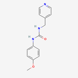 molecular formula C14H15N3O2 B5715066 N-(4-methoxyphenyl)-N'-(4-pyridinylmethyl)urea 