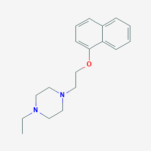 molecular formula C18H24N2O B5715079 1-ethyl-4-[2-(1-naphthyloxy)ethyl]piperazine 
