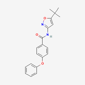 molecular formula C20H20N2O3 B5715100 N-(5-tert-butyl-3-isoxazolyl)-4-phenoxybenzamide 