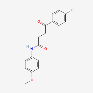 molecular formula C17H16FNO3 B5715113 4-(4-fluorophenyl)-N-(4-methoxyphenyl)-4-oxobutanamide 