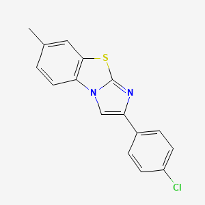 2-(4-chlorophenyl)-7-methylimidazo[2,1-b][1,3]benzothiazole