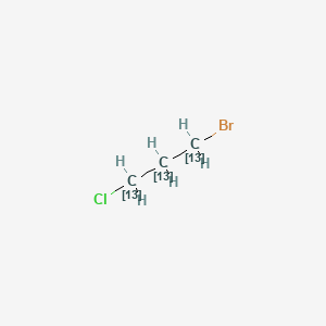 molecular formula C3H6BrCl B571516 1-溴-3-氯丙烷-13C3 CAS No. 1173023-11-4