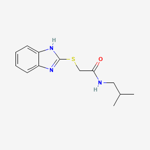 molecular formula C13H17N3OS B5715163 2-(1H-benzimidazol-2-ylthio)-N-isobutylacetamide 