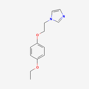 molecular formula C13H16N2O2 B5715181 1-[2-(4-ethoxyphenoxy)ethyl]-1H-imidazole 