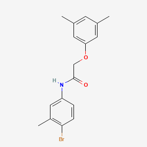molecular formula C17H18BrNO2 B5715184 N-(4-bromo-3-methylphenyl)-2-(3,5-dimethylphenoxy)acetamide 
