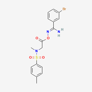 molecular formula C17H18BrN3O4S B5715194 3-bromo-N'-[({methyl[(4-methylphenyl)sulfonyl]amino}acetyl)oxy]benzenecarboximidamide 