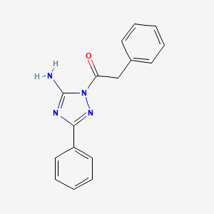 molecular formula C16H14N4O B5715236 3-phenyl-1-(phenylacetyl)-1H-1,2,4-triazol-5-amine 