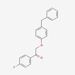 molecular formula C21H17FO2 B5715254 2-(4-benzylphenoxy)-1-(4-fluorophenyl)ethanone 