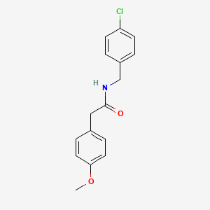 molecular formula C16H16ClNO2 B5715283 N-(4-chlorobenzyl)-2-(4-methoxyphenyl)acetamide 