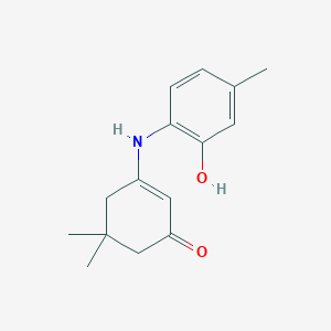 molecular formula C15H19NO2 B5715297 3-[(2-hydroxy-4-methylphenyl)amino]-5,5-dimethyl-2-cyclohexen-1-one 