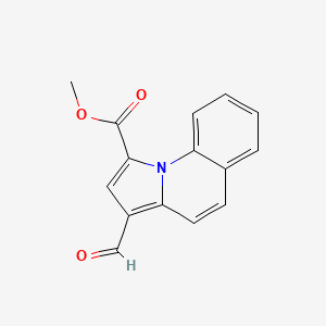 molecular formula C15H11NO3 B5715304 methyl 3-formylpyrrolo[1,2-a]quinoline-1-carboxylate 