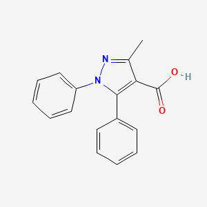 molecular formula C17H14N2O2 B5715305 3-methyl-1,5-diphenyl-1H-pyrazole-4-carboxylic acid 