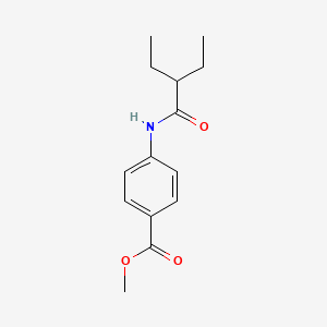 molecular formula C14H19NO3 B5715326 methyl 4-[(2-ethylbutanoyl)amino]benzoate 