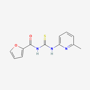 molecular formula C12H11N3O2S B5715341 N-{[(6-methyl-2-pyridinyl)amino]carbonothioyl}-2-furamide 
