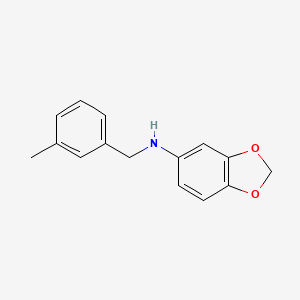 molecular formula C15H15NO2 B5715349 1,3-benzodioxol-5-yl(3-methylbenzyl)amine 