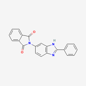 molecular formula C21H13N3O2 B5715366 2-(2-phenyl-1H-benzimidazol-5-yl)-1H-isoindole-1,3(2H)-dione 