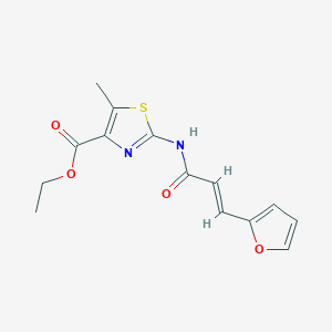 molecular formula C14H14N2O4S B5715372 ethyl 2-{[3-(2-furyl)acryloyl]amino}-5-methyl-1,3-thiazole-4-carboxylate 