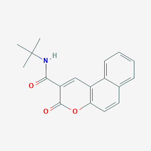 molecular formula C18H17NO3 B5715390 N-(tert-butyl)-3-oxo-3H-benzo[f]chromene-2-carboxamide 