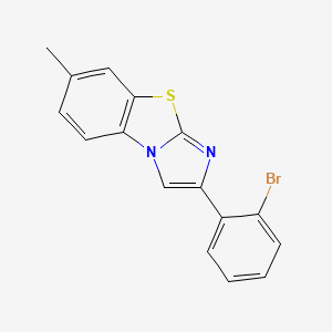 molecular formula C16H11BrN2S B5715415 2-(2-bromophenyl)-7-methylimidazo[2,1-b][1,3]benzothiazole 