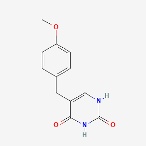 molecular formula C12H12N2O3 B5715417 5-(4-methoxybenzyl)-2,4-pyrimidinediol 