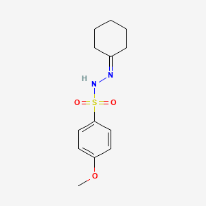 molecular formula C13H18N2O3S B5715425 N'-cyclohexylidene-4-methoxybenzenesulfonohydrazide 