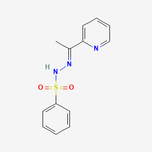 molecular formula C13H13N3O2S B5715498 N'-[1-(2-pyridinyl)ethylidene]benzenesulfonohydrazide 