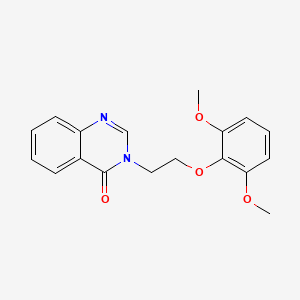molecular formula C18H18N2O4 B5715505 3-[2-(2,6-dimethoxyphenoxy)ethyl]-4(3H)-quinazolinone 